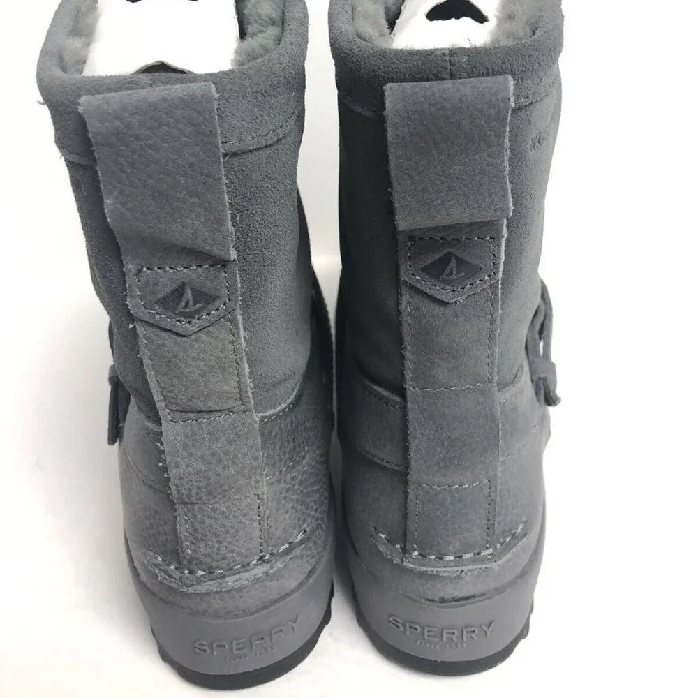 Sperry Women’s Maritime Step In Grey Winter Boots, Size 7M